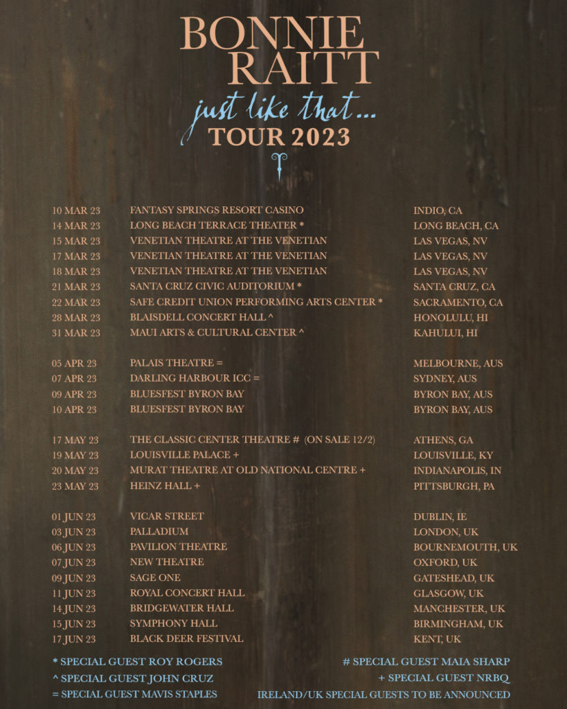 2023 Tourdates With Sg